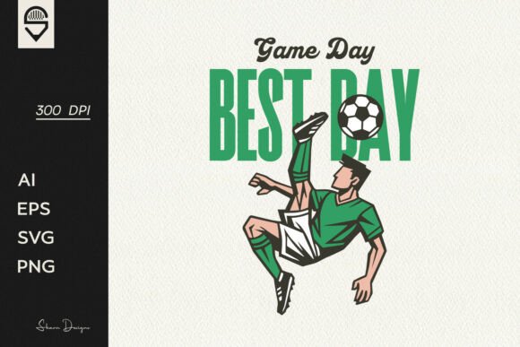 Bicycle Kick Soccer Player T-Shirt Graphics for Sellers