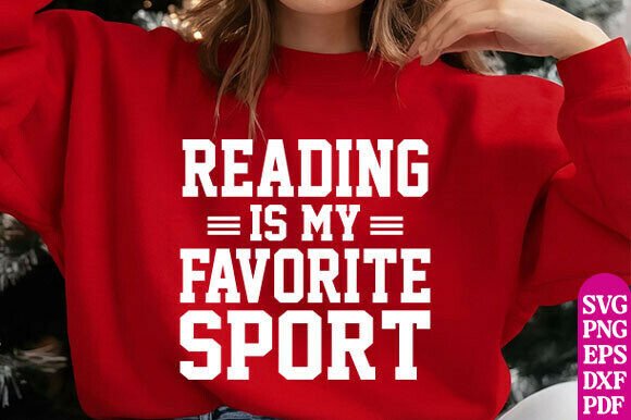 Comfort Colors® Reading is My Favorite Graphics for T-Shirt Designs