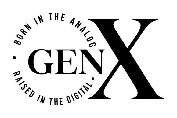 Gen X Born Analog Raised Digital: Graphics for T-Shirt Designs
