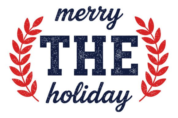 Merry the Holiday Christmas Design Graphics for T-Shirt Designs