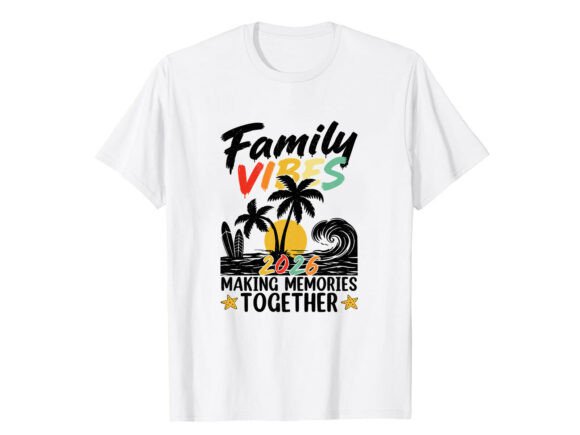 Summer Beach Vacation Family T-Shirt Graphics for T-Shirt Designs