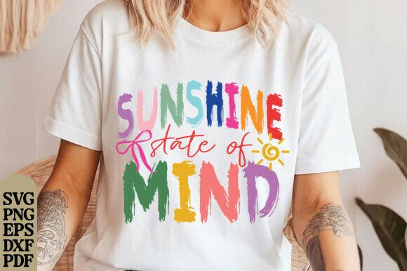 Sunshine State of Mind PNG: Graphics for T-Shirt Designs