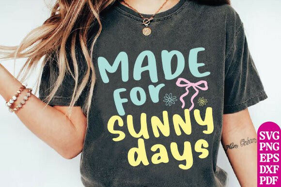 Trendy Summer PNG, Made for Sunny Days: Graphics & T-Shirt Designs