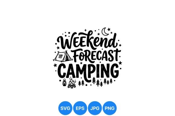 Weekend Camping Forecast Design: Graphics & Illustrations Review